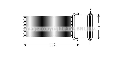 AVA QUALITY COOLING Soojusvaheti,salongiküte MSA6441